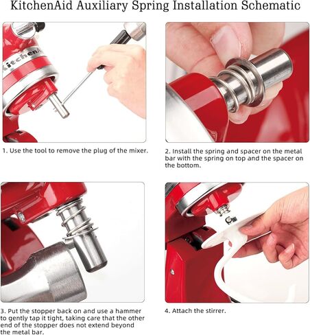 استبدال الزنبرك والغسالة سريعة التركيب، ملحقات Everdime المتوافقة مع خلاطات رأس الميل كيتشن ايد in Kuwait