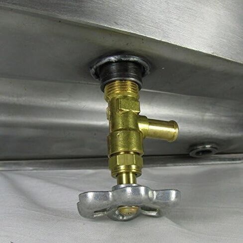 Brass Motorcycle Hi Flow Faucet Fuel Petcock Needle Valve Gas Shut Off Valve - 3/8" NPT Thread - 3/8" ID Fuel Line - Zinc Valve Handle - Harley Chopper Bobber Cafe Racer (Faucet) in Saudi Arabia