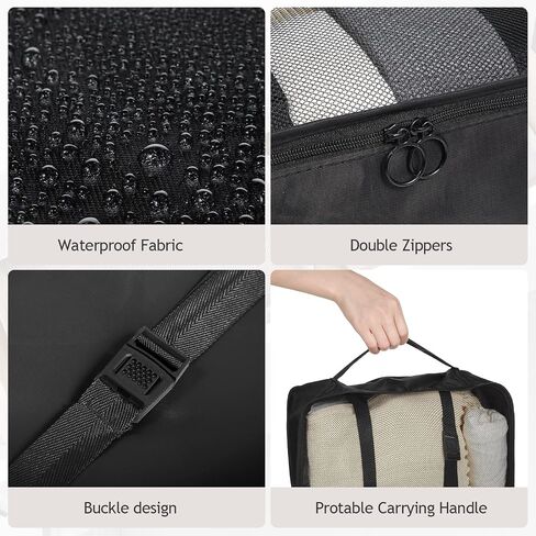 48 Set Packing Cubes Travel Luggage Organizers Set with Storage Shoe Bag, Clothing Bag, Toiletry Bag for Women Men Essentials in Saudi Arabia