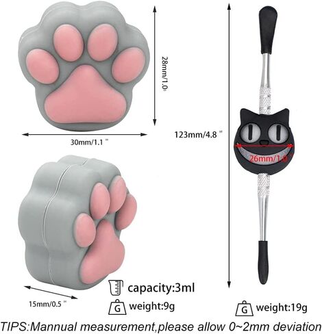 مجموعة حاويات الشمع السيليكون 6 قطع 3 مل حاويات مركزة لمخالب القطط حاويات سيليكون غير لاصقة للشمع in Kuwait