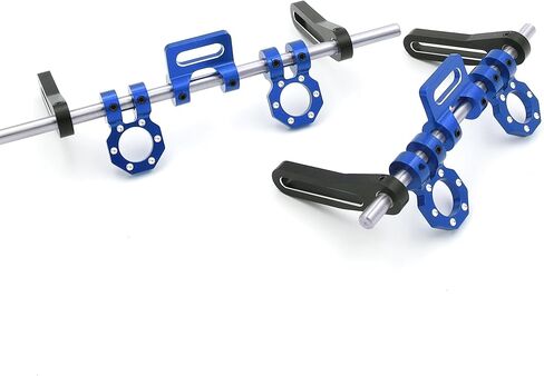 مصد أمامي خلفي قابل للتعديل بمقياس 1/10، مجموعة مصدات معدنية مع حزام ونش حركي 23 بوصة لسيارة TRX4 TRX6 المحورية SCX10 Element Enduro Gen7 Gen8 1/10 RC الزاحف (أحمر) in Kuwait