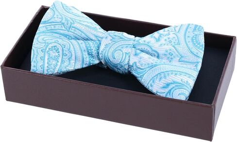 Trafalgar Men's Sobee Paisley Silk Bow Tie in Saudi Arabia