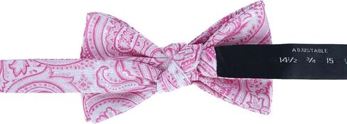 Trafalgar Men's Sobee Paisley Silk Bow Tie in Saudi Arabia