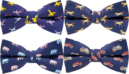 Men's Bow Tie Quantity Packs,Pre-Tied Adjustable Bow Ties For Men（4&5&6 Pcs 4Pcs-E in Saudi Arabia