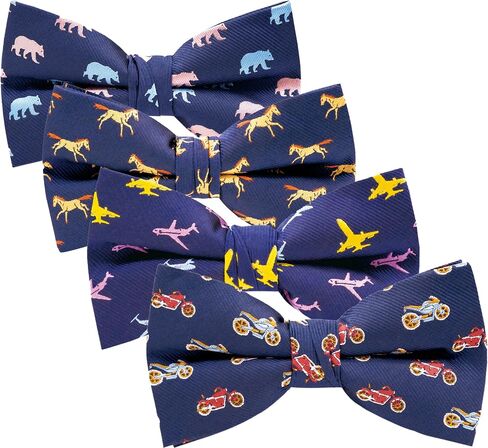 Men's Bow Tie Quantity Packs,Pre-Tied Adjustable Bow Ties For Men（4&5&6 Pcs 4Pcs-E in Saudi Arabia