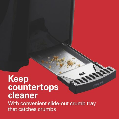 محمصة خبز باللون الأسود مكونة من شريحتين، مع فتحات واسعة جدًا in Kuwait