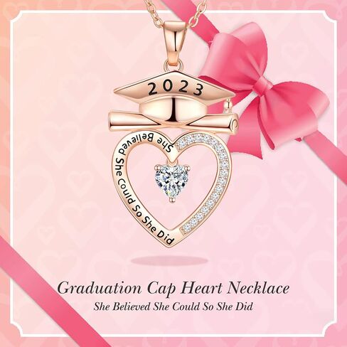 2024 Graduation Gifts for Her Compass Necklaces College Graduation Necklace for Her Middle High College School Graduate Gift for Girls Women Daughter Nieces Friends With Graduation Cap in Saudi Arabia