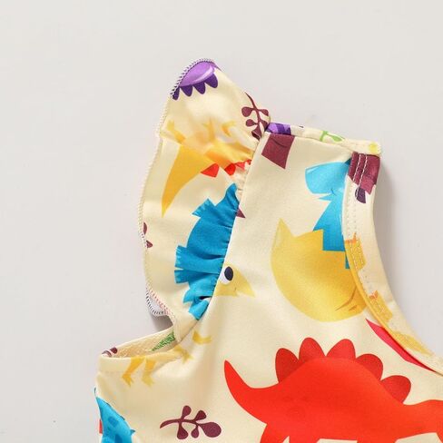 Happy Town Toddler Girls Dress Summer Dinosaur Dresses Fly Sleeve Baby Girl Casual Dress in Saudi Arabia