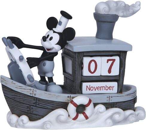 Precious Moments Steamboat Willie Mickey Mouse Perpetual Calendar | Disney Showcase Collection | Disney Calendar | Disney Home Decor & Gifts in Saudi Arabia