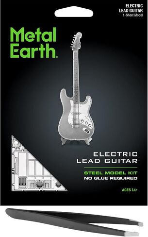 Metal Earth Electric Lead Guitar 3D Metal Model Kit Bundle with Tweezers Fascinations in Saudi Arabia