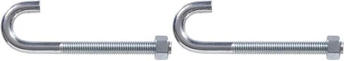 Hardware Essentials 321794 J-Bolt with Hex Nut-1/2-13x6, 1 Count (Pack of 1), Silver in Saudi Arabia