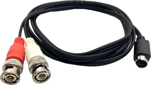 كابل مقسم 10 بوصة S-Video 4 Pin إلى BNC (محوري، دائري، ذكر إلى أنثى، قطعة واحدة، 1 قدم)، متوافق مع جهاز العرض، ومشغل DVD، والشاشة، والمودم in Kuwait