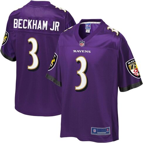 Men's Odell Beckham Jr. Purple Baltimore Ravens Replica Jersey in Saudi Arabia
