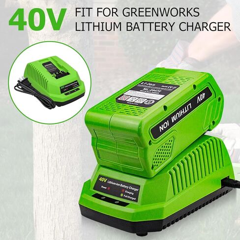 بطارية ليثيوم 6.0 أمبير 40 فولت 29462 29472 بديلة لبطارية Greenworks 40V متوافقة مع أدوات الطاقة Greenworks 40V G-MAX 29252 20202 22262 25312 25322 20642 22272 27062 21242 in Kuwait