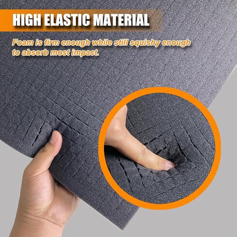 4 PCS Foam Inserts for Cases- 2 Size Pick and Pluck Foam Sheets with Bottom Pluck Pre-Cubed Foam Tray Pads Foam for Cases Tool Box Drawers Electronics and Storage Miniatures (1in*2pcs+0.4in*2pcs) in Saudi Arabia