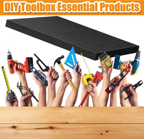 4 PCS Foam Inserts for Cases- 2 Size Pick and Pluck Foam Sheets with Bottom Pluck Pre-Cubed Foam Tray Pads Foam for Cases Tool Box Drawers Electronics and Storage Miniatures (1in*2pcs+0.4in*2pcs) in Saudi Arabia