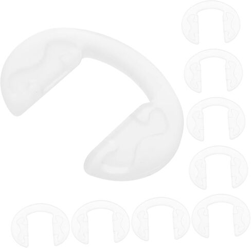 10pcs Silicone Glasses Nose Pads Silicone Nose Pads for Eyeglasses Nerd Wax Glasses Nose Mat Glasses Nose Grips Eyeglass Nose Pads Reusable Nose Cassette Glasses Frames in Saudi Arabia