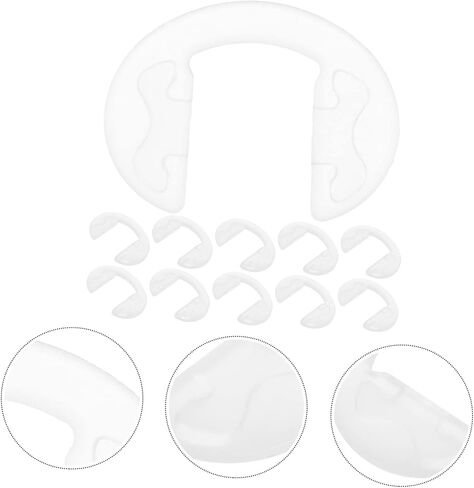 10pcs Silicone Glasses Nose Pads Silicone Nose Pads for Eyeglasses Nerd Wax Glasses Nose Mat Glasses Nose Grips Eyeglass Nose Pads Reusable Nose Cassette Glasses Frames in Saudi Arabia