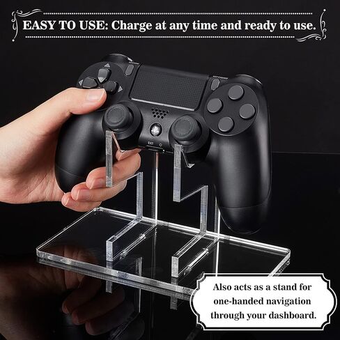 AHANDMAKER Controller Stand Holder, Universal Game Controllers Mount Stand Bracket Compatible Retro Modern Controllers Clear Remote Control for Xbox ONE PS4 PS5 Switch Display & Organization in Saudi Arabia