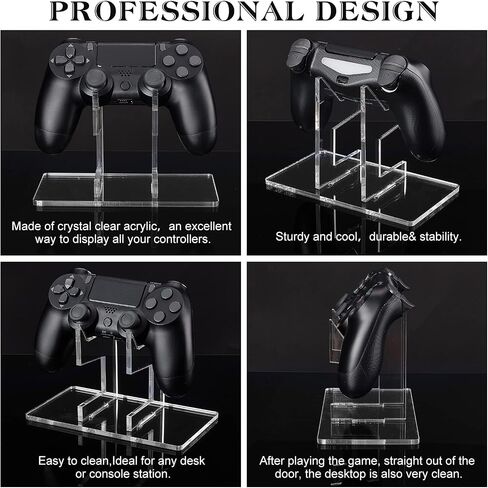 AHANDMAKER Controller Stand Holder, Universal Game Controllers Mount Stand Bracket Compatible Retro Modern Controllers Clear Remote Control for Xbox ONE PS4 PS5 Switch Display & Organization in Saudi Arabia
