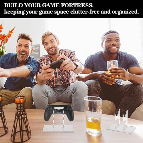 AHANDMAKER Controller Stand Holder, Universal Game Controllers Mount Stand Bracket Compatible Retro Modern Controllers Clear Remote Control for Xbox ONE PS4 PS5 Switch Display & Organization in Saudi Arabia