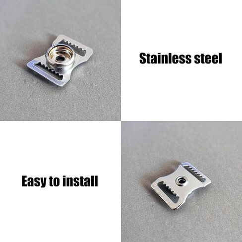 Youth Baseball Helmet Buckles, 10pcs Stainless Steel Sports Helmet Buckles Helmet Chin Strap Adapter Baseball Helmet Repair Kit for Catcher Helmet Repair Kit in Saudi Arabia