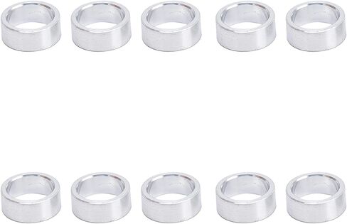 Aluminum Spacer 8mm ID x 10mm OD, Round Spacer Unthreaded Standoff Bushing Plain Finish, Flat Gasket Fits Screws Bolts (10 Pack) (8mm) in Saudi Arabia