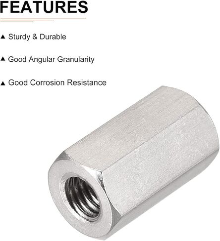 M10x30mm(DXL) - Hex Standoff Spacer Nuts -2Pack- Good for Electronic Machine - 304 Stainless Steel Coupling Screws in Saudi Arabia