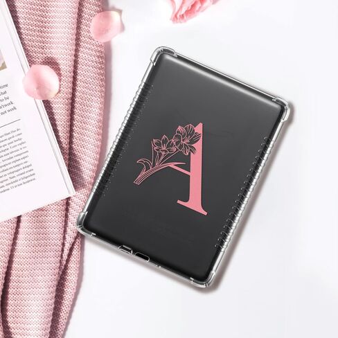CoBak Clear Case for All-New Kindle Paperwhite 11th Gen 2021 & Signature Edition(6.8") - Lightweight, Scratch-Proof Silicone Back Cover with Playful Flower Design in Saudi Arabia