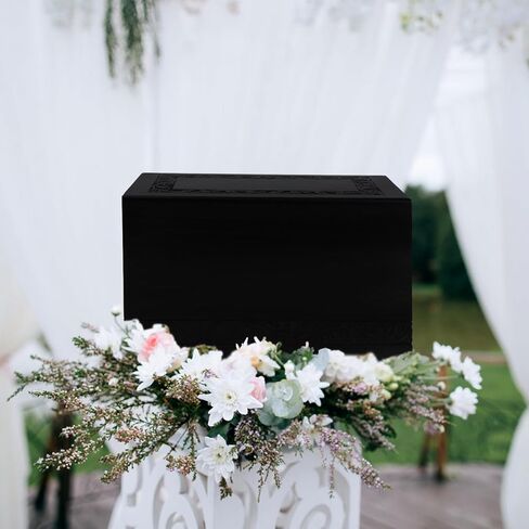 Wooden Urns for Human Ashes Adult Male Female, Up to 250 Cubic inches Tree of Life Wood Cremation Urns, Funeral Memorial Urns for Ashes Mom Dad (Black) in Saudi Arabia