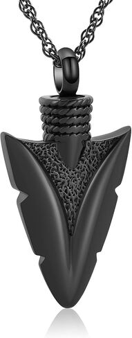 shajwo Cremation Jewelry Arrowhead Urn Necklace for Ashes for Women Men Memorial Keepsake Ash Necklace for Human Ashes in Saudi Arabia