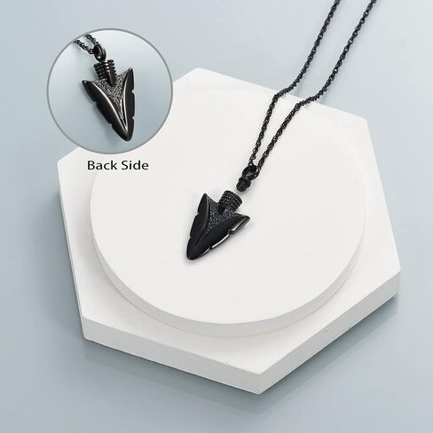 shajwo Cremation Jewelry Arrowhead Urn Necklace for Ashes for Women Men Memorial Keepsake Ash Necklace for Human Ashes in Saudi Arabia