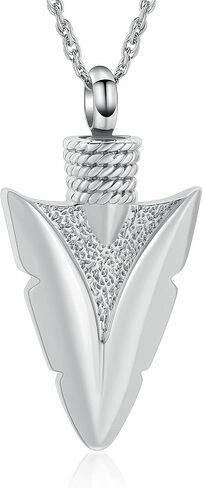 shajwo Cremation Jewelry Arrowhead Urn Necklace for Ashes for Women Men Memorial Keepsake Ash Necklace for Human Ashes in Saudi Arabia