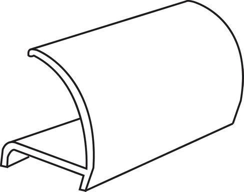 Prime-Line MP7861 Glass Retainer Strips, 9/32 In. x 1/2 In. x 72 In., Rigid Vinyl, White (25 Pack) in Saudi Arabia