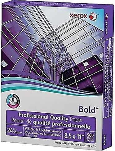 Xerox 3R13038 Bold Professional Quality Paper, 98 Bright, 8 1/2 x 11, White, 500 Sheets/RM (XER3R13038) in Saudi Arabia
