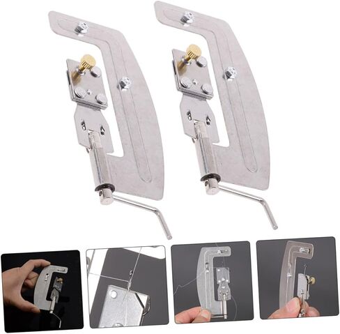 CLISPEED 2 قطعة طُعم فضي من الفولاذ الفرعي في الهواء الطلق، عقدة معدنية دوارة من الفولاذ المقاوم للصدأ، لوازم الخطاف، إكسسوارات المعدات، أبازيم الطيران مع أداة ربط الصيد السريع، عقدة خط الآلة in Kuwait