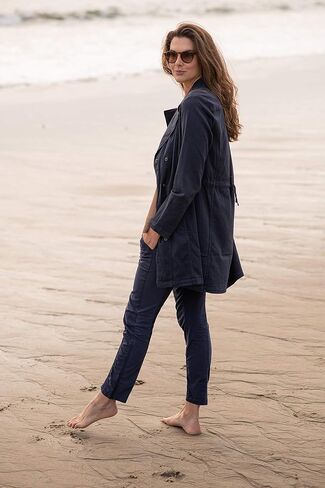 بنطال Malanda النسائي من XCVI Wearables - بنطال كاحل خفيف الوزن باللون الأزرق الداكن، مقاس صغير in Kuwait