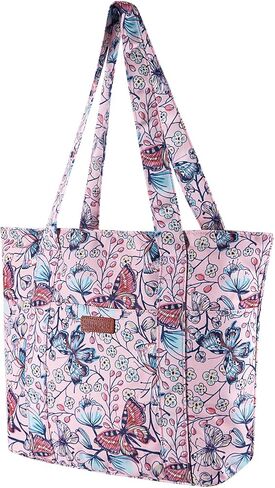 Extra Large Tote Bag for Women 18/22 inches, Canvas Everying Tote Bag with Zipper Shoulder Bag Top Handle for Travel in Saudi Arabia