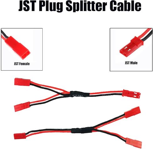 5 Pairs JST Plug to JR Connector Male Female Cable 10cm Servo Adapter Wire for RC Plane Helicopter Car (JST to JR-10pcs) in Saudi Arabia