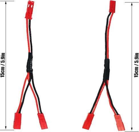 5 Pairs JST Plug to JR Connector Male Female Cable 10cm Servo Adapter Wire for RC Plane Helicopter Car (JST to JR-10pcs) in Saudi Arabia