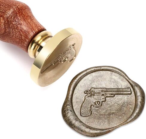 Wax Seal Stamp, Brass Seal with Wooden Handle, Cross in Saudi Arabia