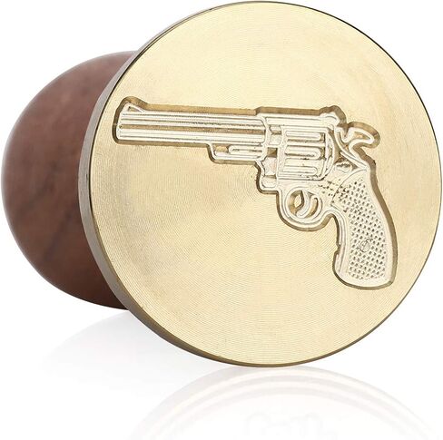 Wax Seal Stamp, Brass Seal with Wooden Handle, Cross in Saudi Arabia