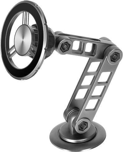 Magsafe Car Phone Mount，All Metal car Phone Holder，Folding Holder,Perfect for iPhone 12,13,14,15 pro max and Android with Magsafe Case in Saudi Arabia