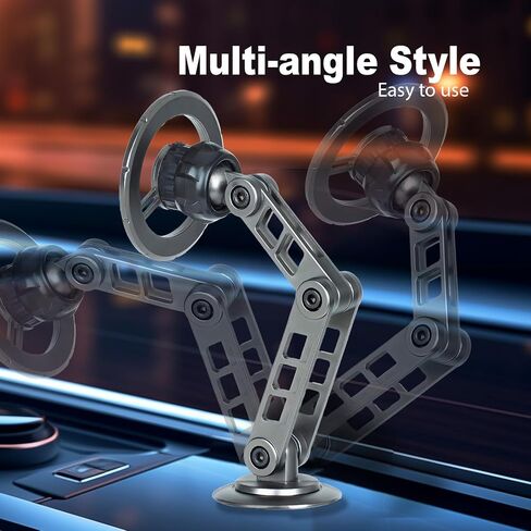 Magsafe Car Phone Mount，All Metal car Phone Holder，Folding Holder,Perfect for iPhone 12,13,14,15 pro max and Android with Magsafe Case in Saudi Arabia