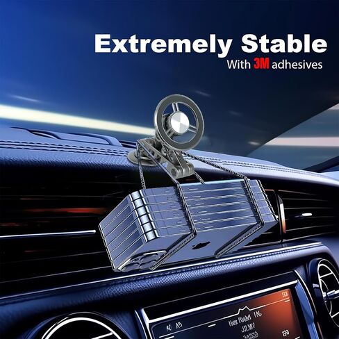 Magsafe Car Phone Mount，All Metal car Phone Holder，Folding Holder,Perfect for iPhone 12,13,14,15 pro max and Android with Magsafe Case in Saudi Arabia