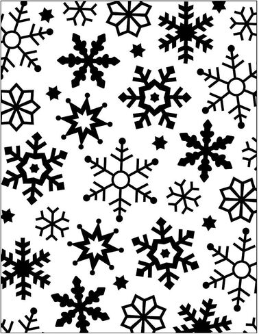 Bira Craft مجلد نقش مقاس 4.25 بوصة × 5.75 بوصة، مجلد نقش عيد الميلاد، تصميمات متنوعة. (ندفة الثلج) in Saudi Arabia