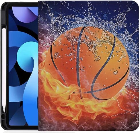 Case for iPad 10th Generation 10.9 Inch 2022, Slim Protective Case PU Leather Folding Multi-Angle Stand TPU Cover, Auto Wake/Sleep, Vintage Library Bookshelf in Kuwait