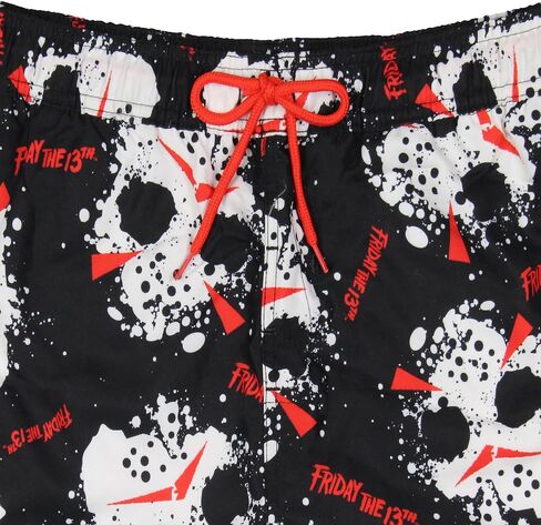 Friday The 13th Men's Jason Voorhees Mask Allover Print Design Swim Trunks Board Shorts in Saudi Arabia