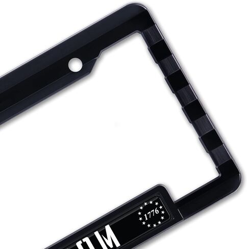 American Flag License Plate Frame Tag Bracket with 3D Raised Stars and Stripes. (We The People) (AF_Dome) in Saudi Arabia