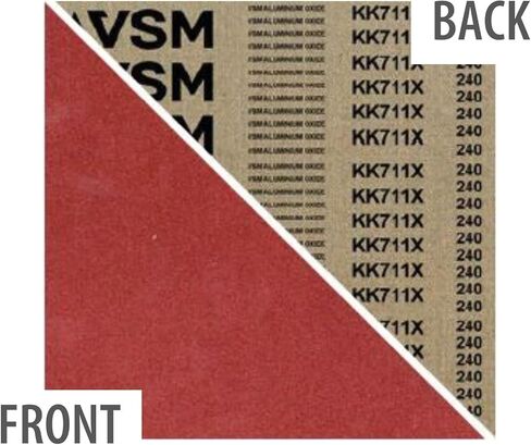 VSM 253568 حزام كاشط، درجة جيدة، دعامة من القماش، أكسيد الألومنيوم، 240 حبيبة، عرض 4 بوصة، طول 24 بوصة، بني (عبوة من 10) in Saudi Arabia